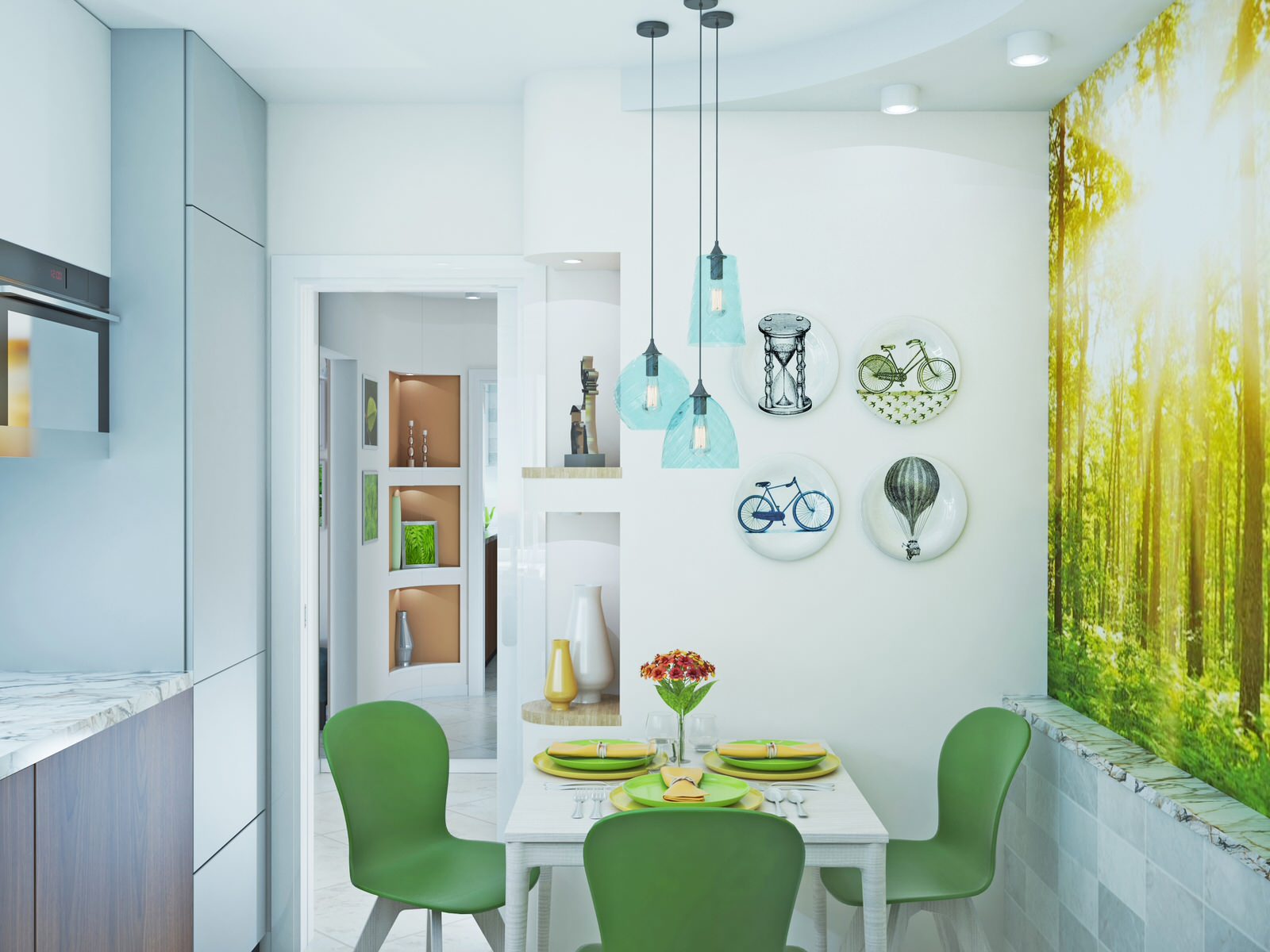 Солнечное утро в трёшке на Северо-Западе Москвы.с