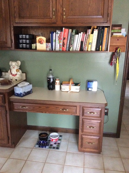 Desk In Kitchen Drawer Microwave Ideas