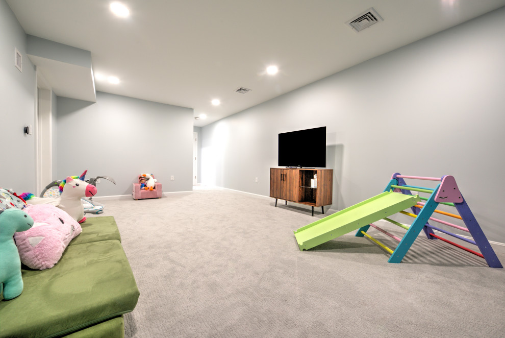 Basement Office and Kids Play Area