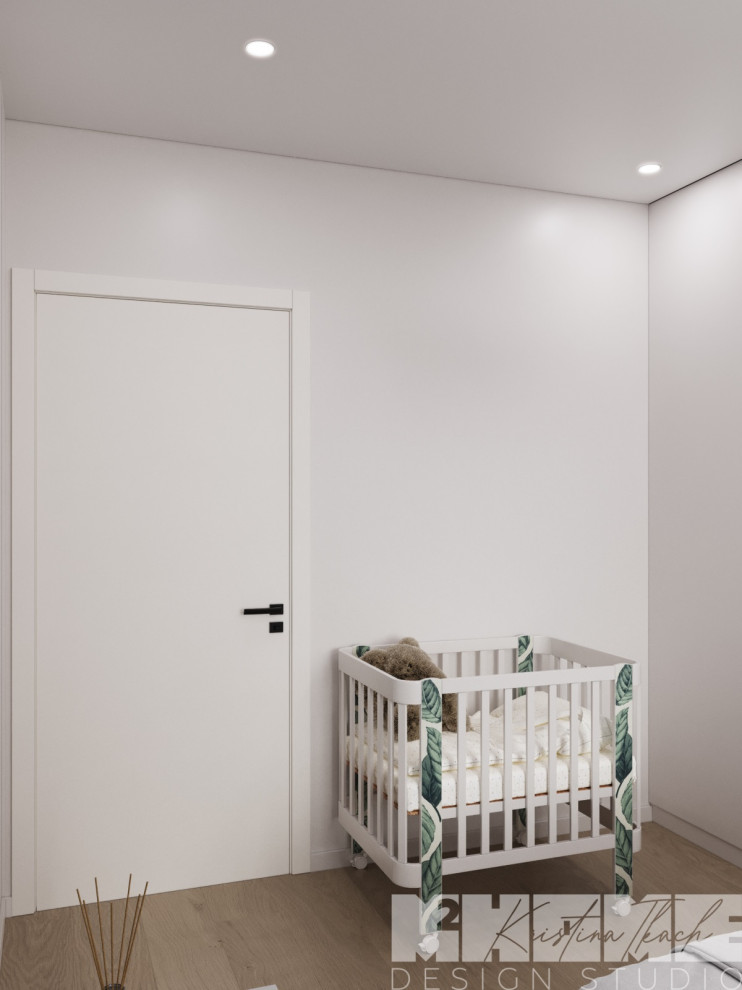 This is an example of a contemporary nursery in Saint Petersburg.