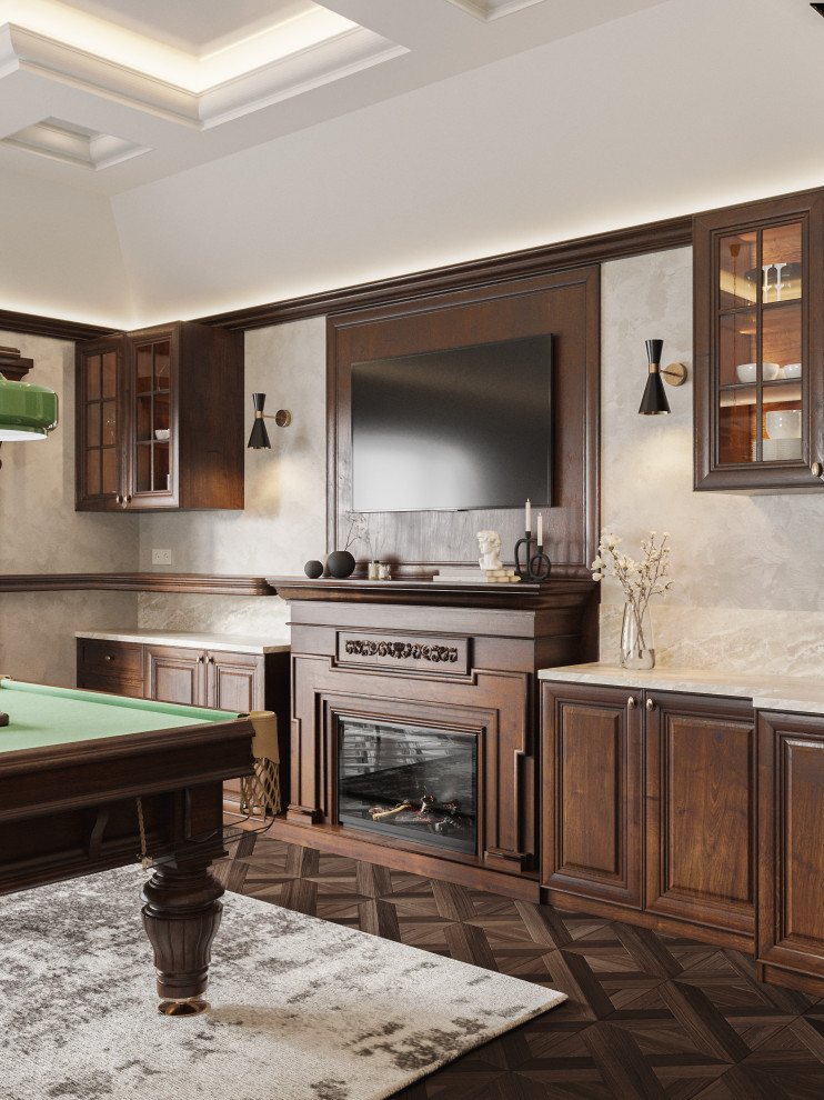 Дизайн бильярдной в частном доме
