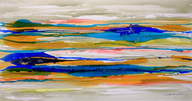 "Clark Colour" Canvas Painting, 80x150 cm