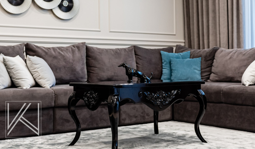 Реализованный интерьер четырехкомнатной квартиры