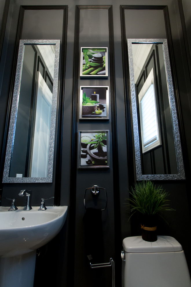 Powder room design - Transitional - Powder Room - Toronto - by AccentHaus