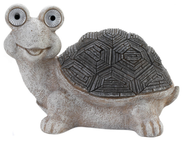 turtle solar statue