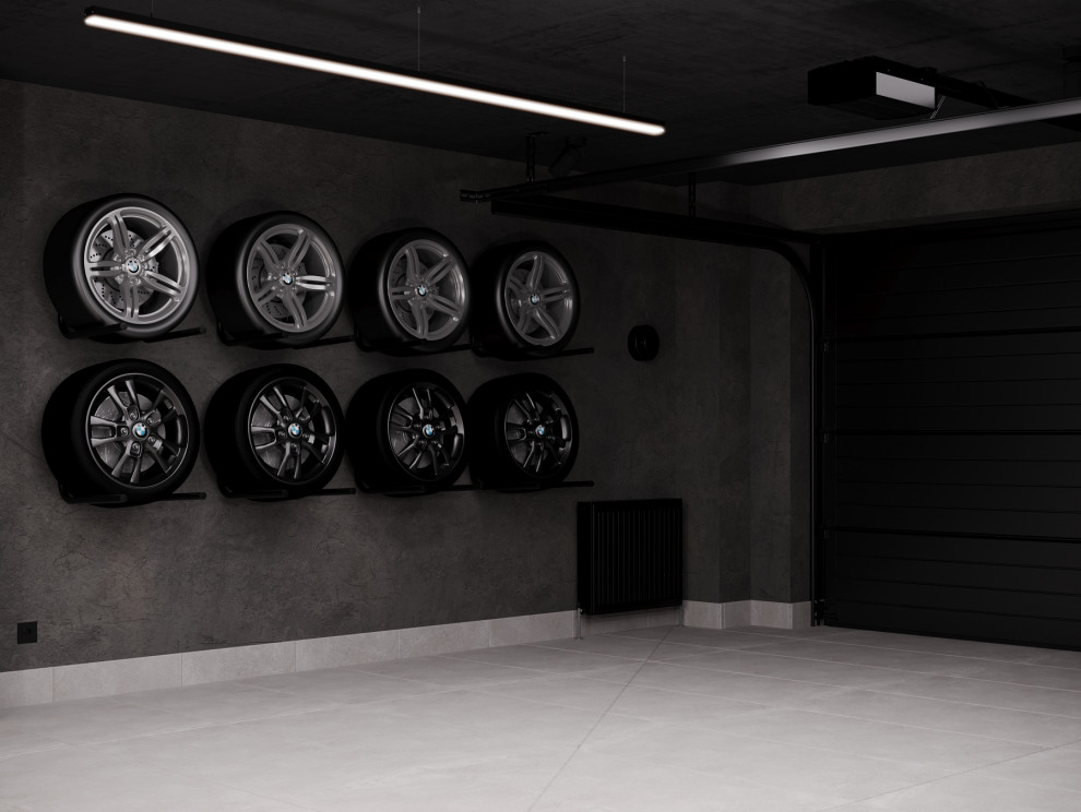 Гараж на две машины в частном доме