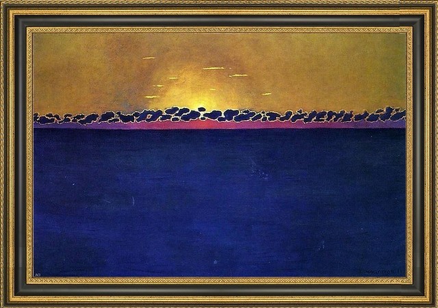 Felix Vallotton Sunset Gray Blue High Tide - 