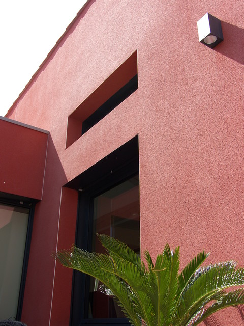 Maison "patio" contemporaneo-facciata