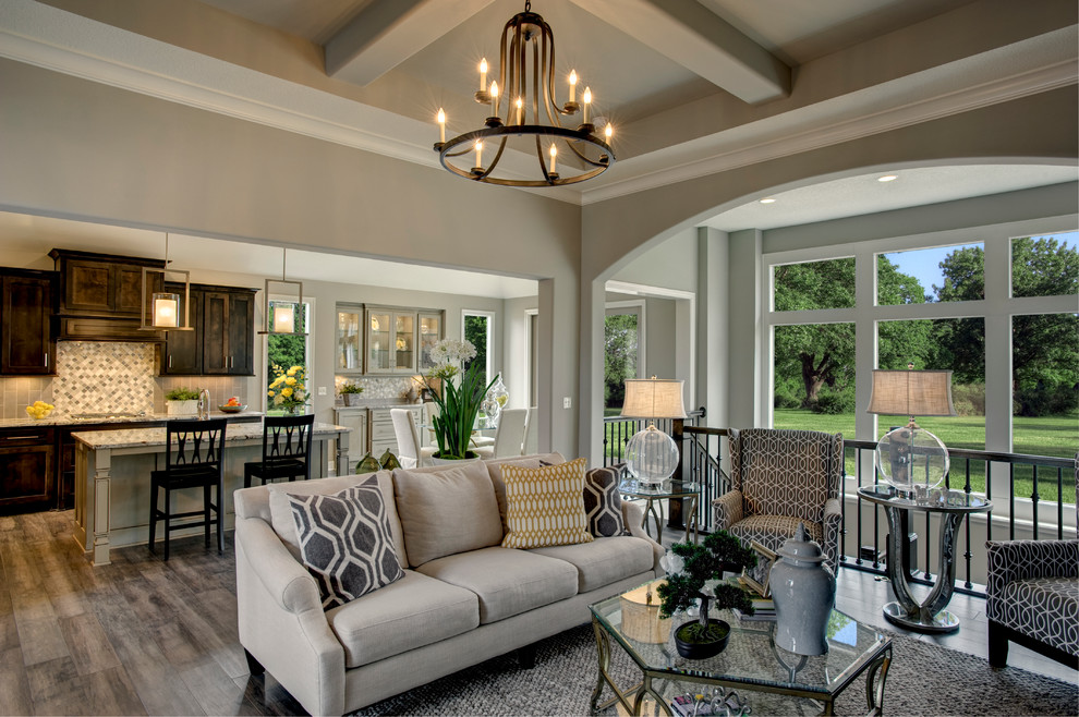J.S. Robinson Fine Homes Feature - Transitional - Living 