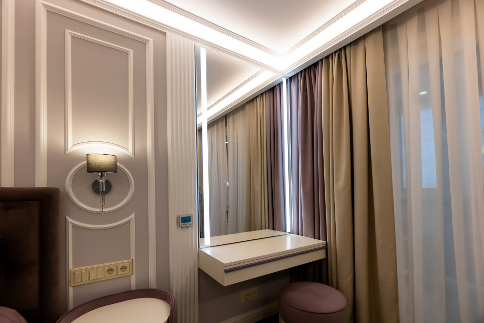 Ремонт трехкомнатной квартиры площадью 84 кв.м. в стиле неоклассика