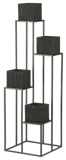 Quadrant Plant Stand with Four Planters
