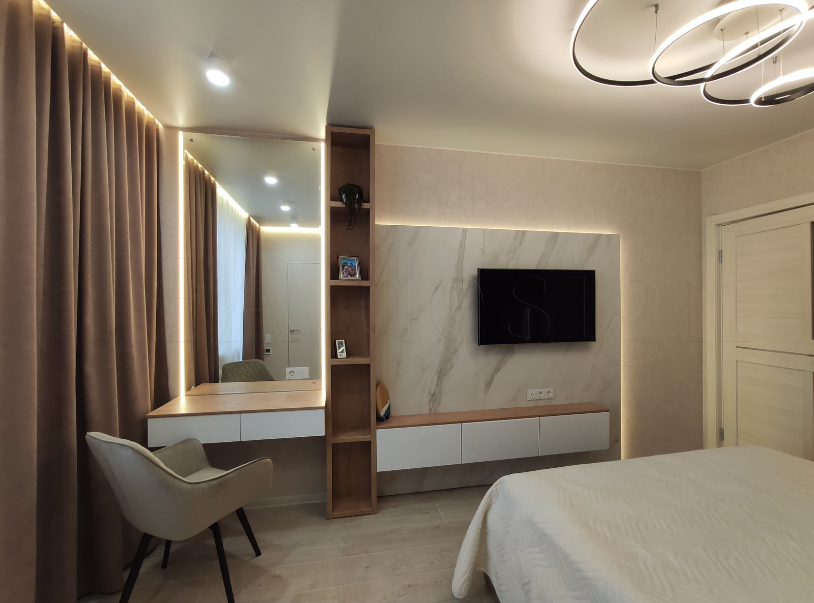 Спальня кофе с молоком )