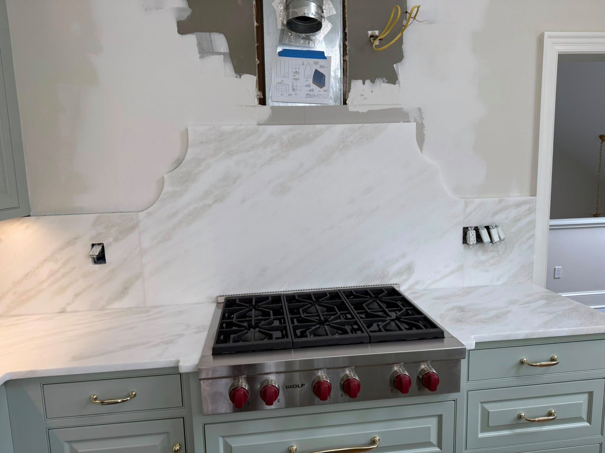 Chiron Marble Full Height Splash