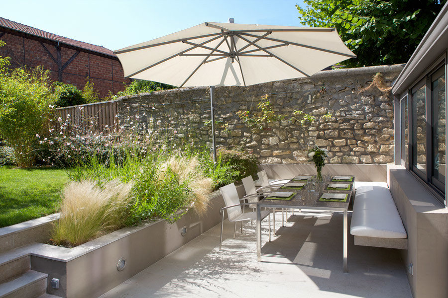 Saint Germain en Laye Contemporary Patio Paris by Eric Gizard interior design