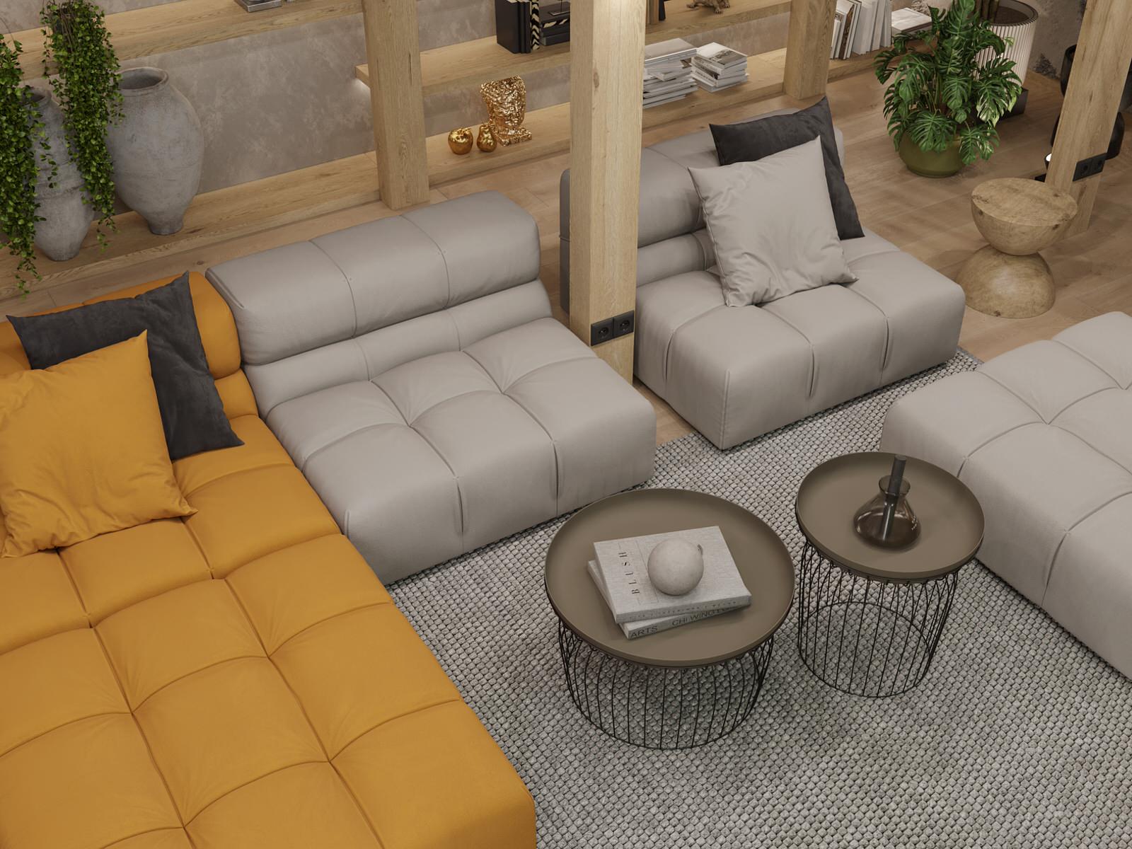 Мансарда в загородном доме, зона отдыха и массажная комната