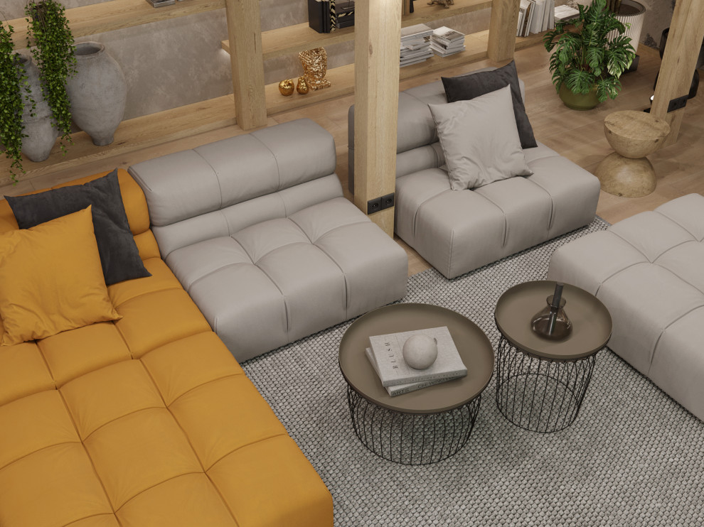 Мансарда в загородном доме, зона отдыха и массажная комната