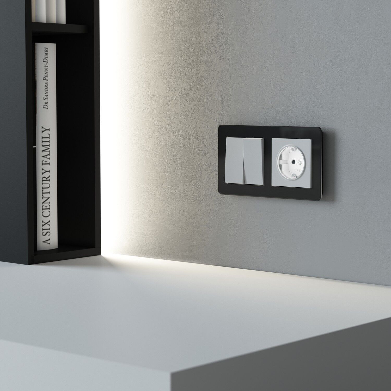 Уникальная розетка с новым цветом подсветки