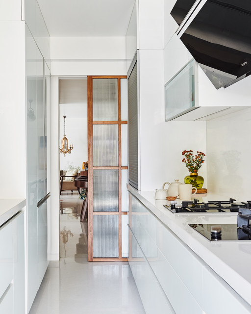 Warm White contemporary-kitchen