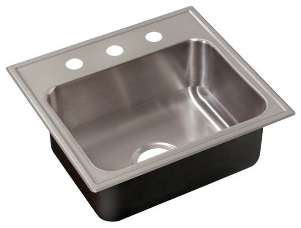 Just Single Bowl Drop-in Stainless Steel Outdoor Sink, 22x25x7.5