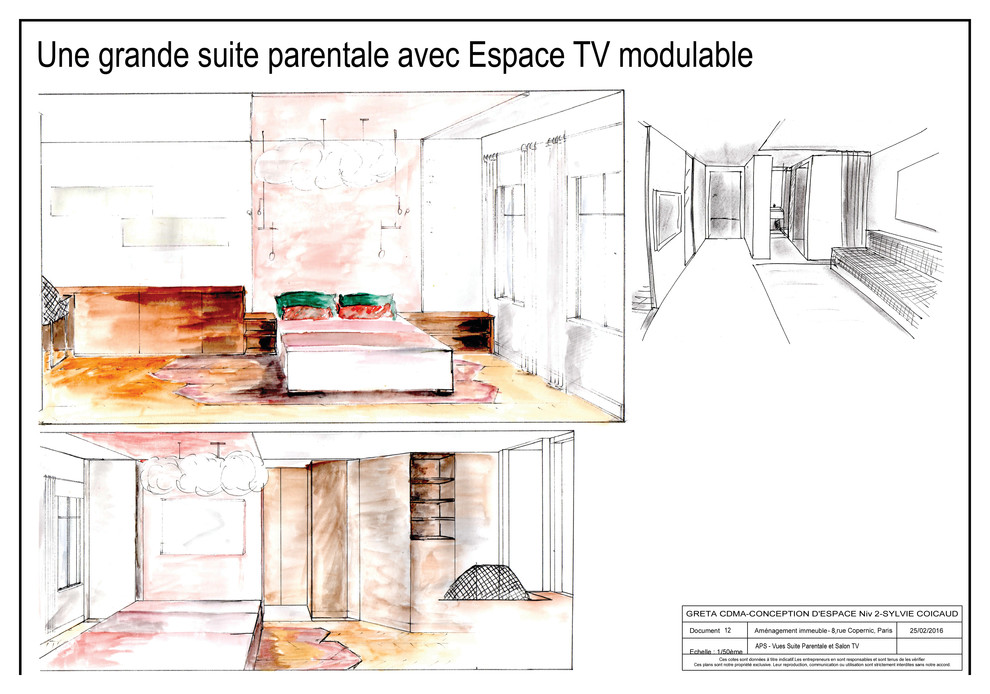 APPARTEMENT TRIPLEX - PAIRS 16ème : Conception, aménagement & décoration