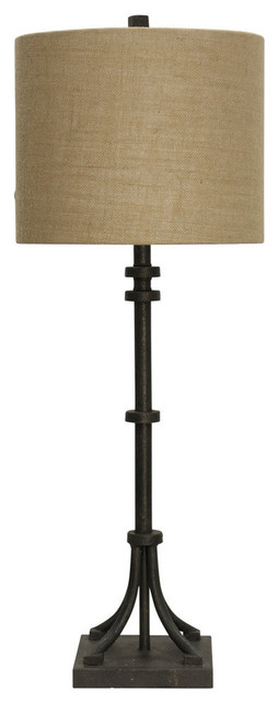 Table Lamp Industrial Bronze Finish Beige Hardback Fabric Shade Lamps By Stylecraft Home Collection Houzz Table Lamp Industrial Bronze Finish, Mackinaw Natural Floor Lamp