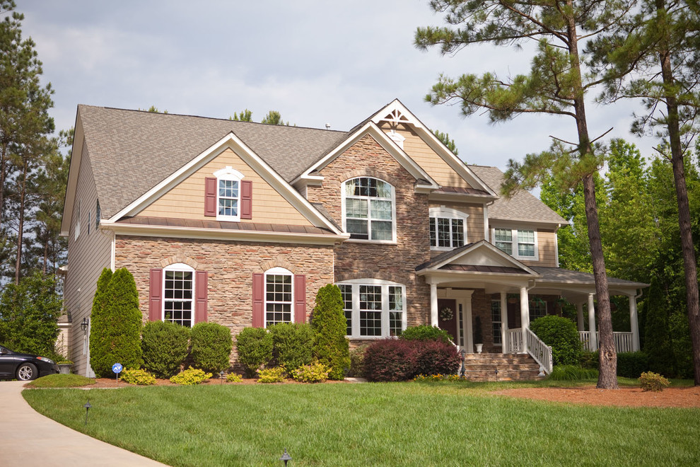 Raleigh NC Stone Photos New Homes Traditional Exterior Raleigh