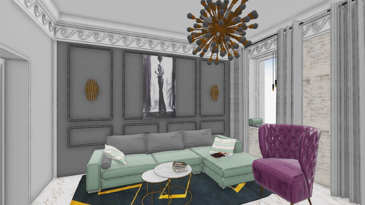 Гостиная скетчи