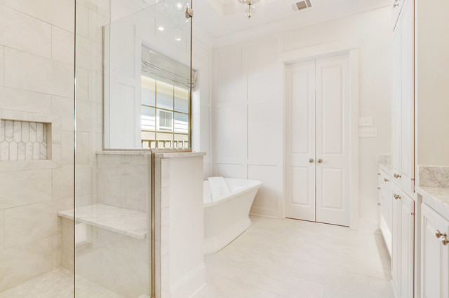 Transitional Southern Cottage di-transizione-stanza-da-bagno