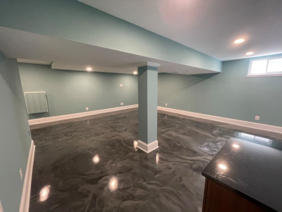 Example of a mid-sized basement design in DC Metro