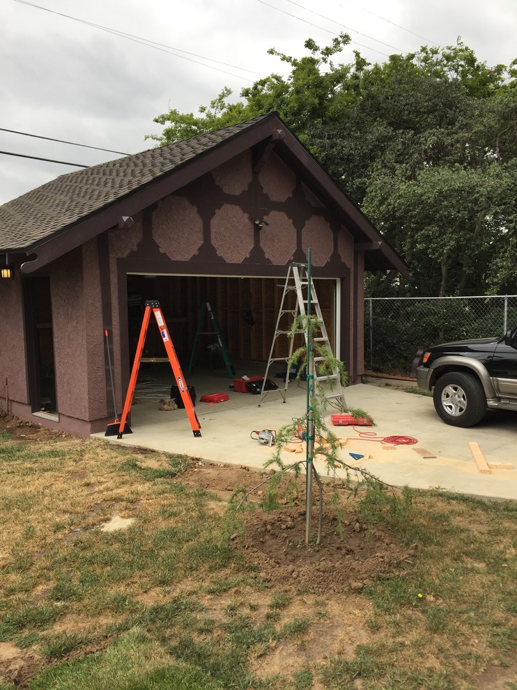 New 2 car garage historical house