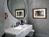 Contemporary Powder Room by Cabex Construction