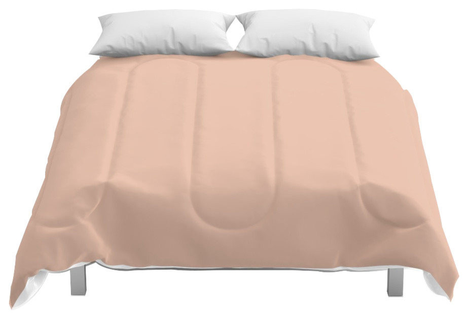 Society6 Rose Gold Comforter Contemporary Comforters And