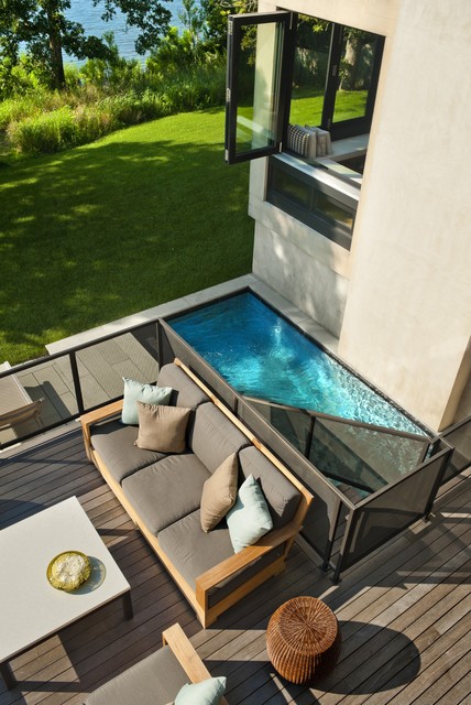 Beach Style Deck maritimt-terrasse