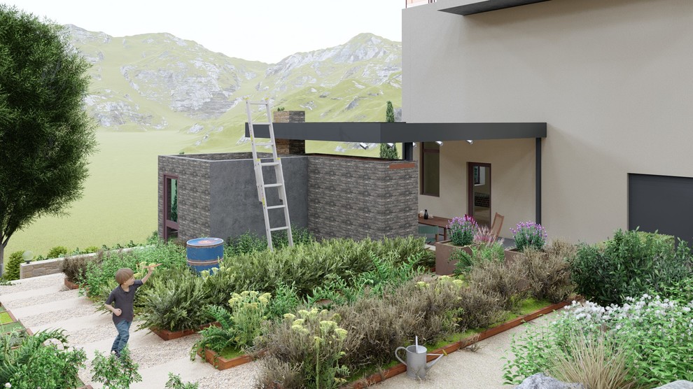 Вид на летнюю кухню