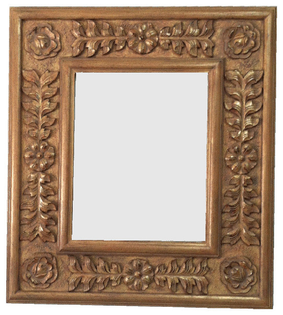 Decorative French Mirror Frame Solid Carved Wood ...