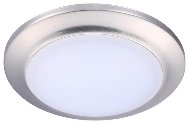 Cloudybay 7 5 Led Mini Flush Mount Ceiling Light 3000k Warm Brush Cloudybay 7 5 Led Mini Flush Mount Ceiling Light 3000k Warm Brush Nickel