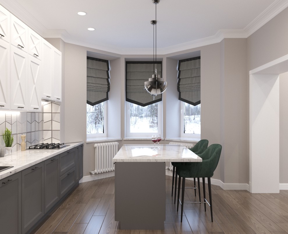 Проект реконструкции первого этажа дома в г. Отрадное, 75м.кв.