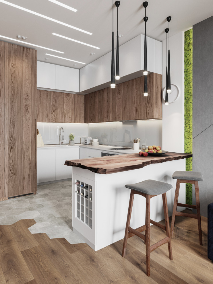 Квартира в современном стиле с элементами ЭКО в Санкт-Петербурге