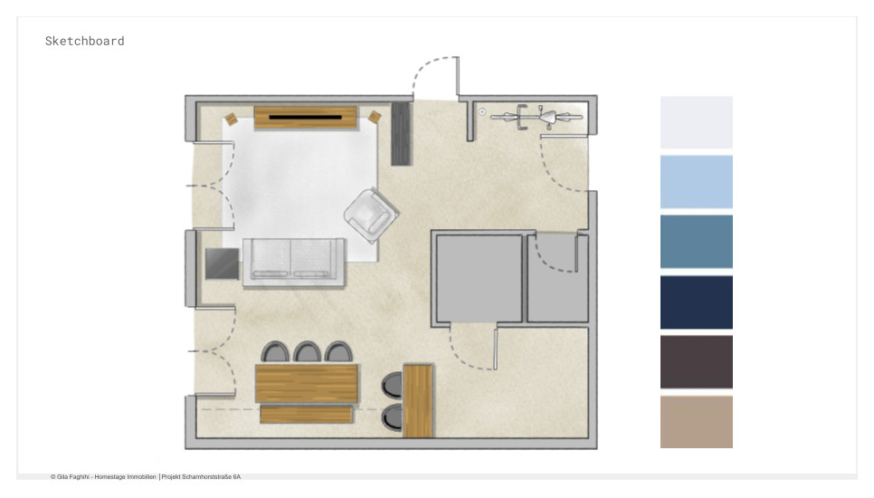 Interior Design Planung einer Mietwohnung