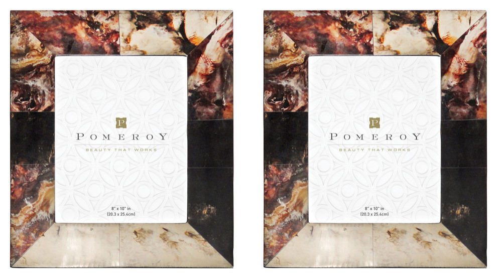 Pomeroy Brindle Frame 8X10 Set of 2, Onyx Transitional Picture Frames by Dazzling Spaces