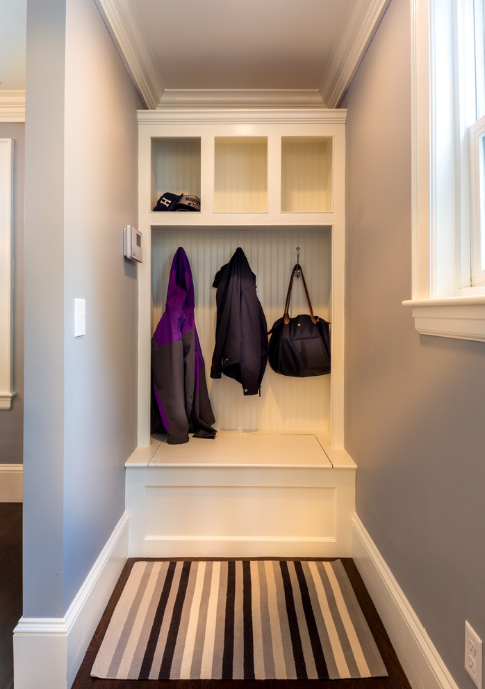 Inspiration for a transitional entryway remodel in Boston