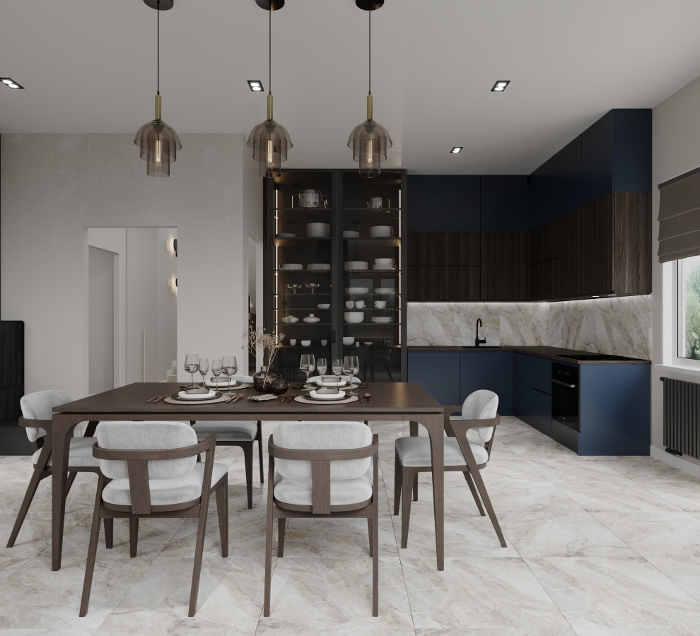 Кухня-гостиная частный дом Москва