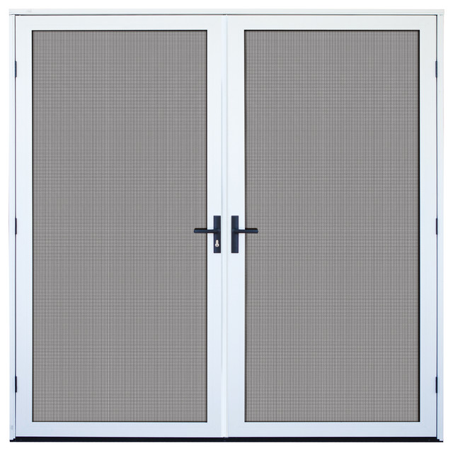 White Screen Doors white surface mount double aluminum meshtec security screen door White Screen Doors white surface mount double aluminum meshtec security screen door