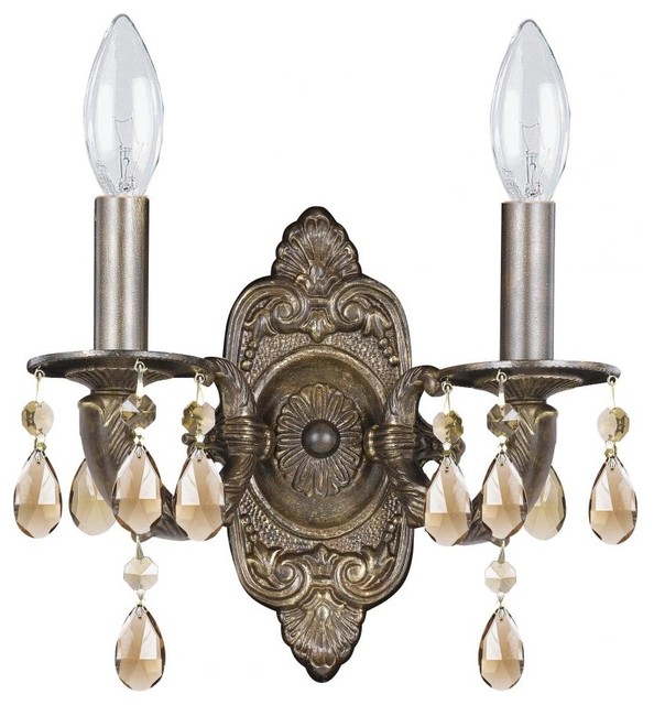 Sutton Two Light Venetian Bronze Wall Light - Transitional - Wall Sconces - by We Got Lites