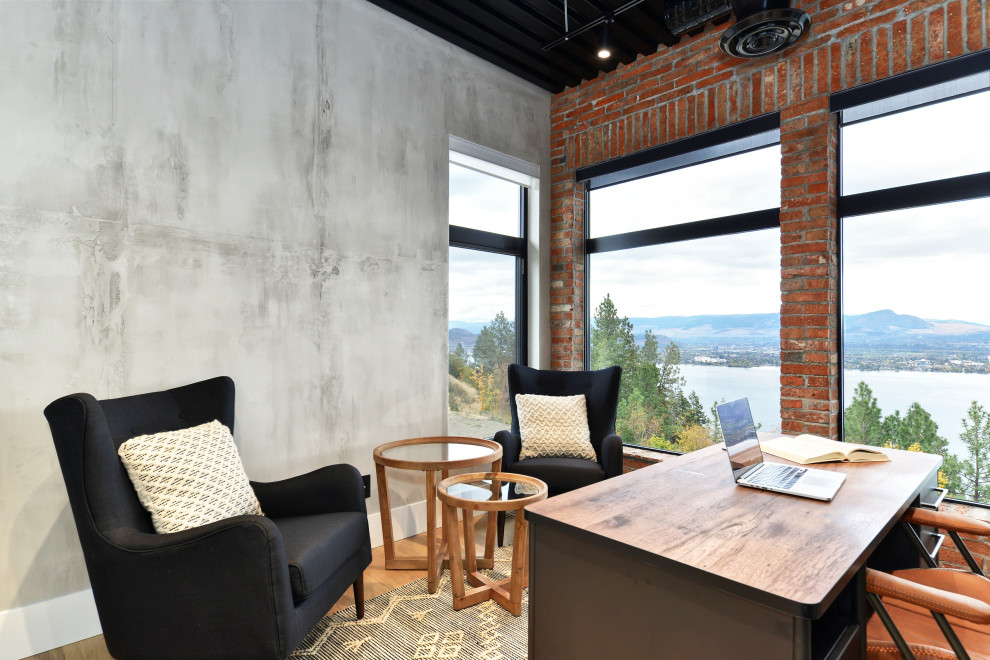 Industrial home office in Vancouver.