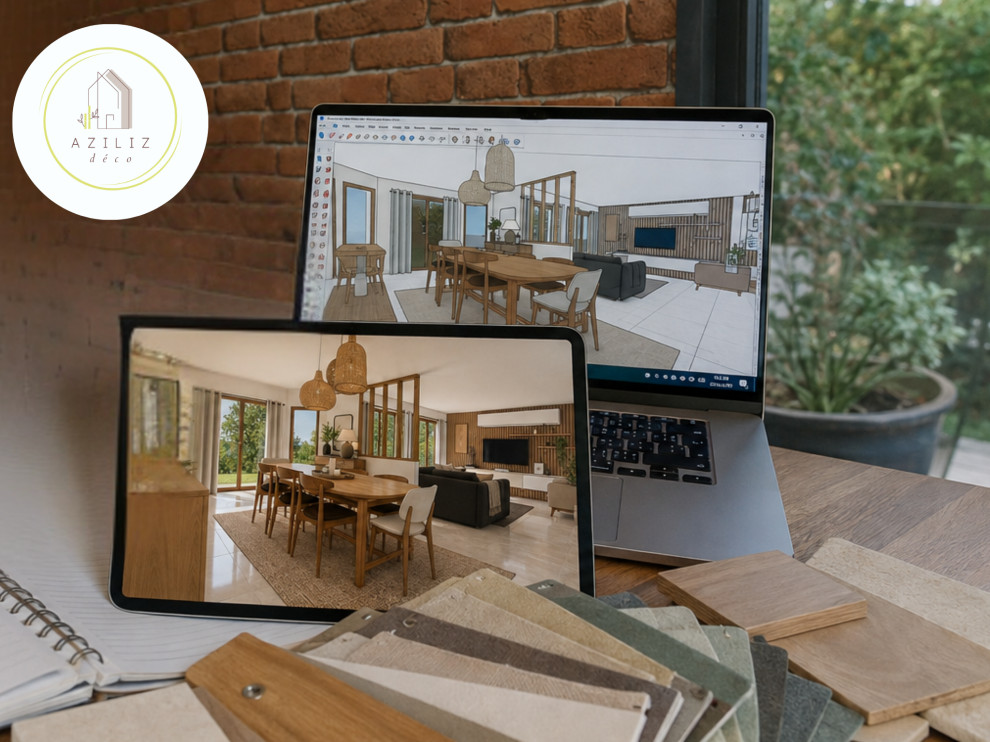 photo réaliste d'après scène sketchup