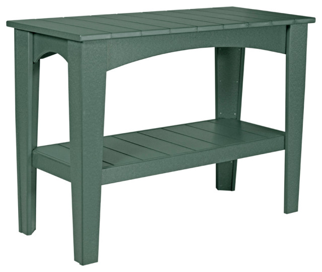 Poly Island Buffet Table, Green