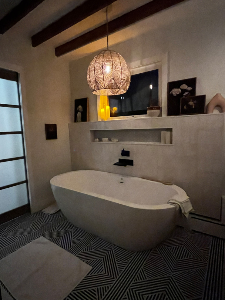 Euro-vintage Master Bath