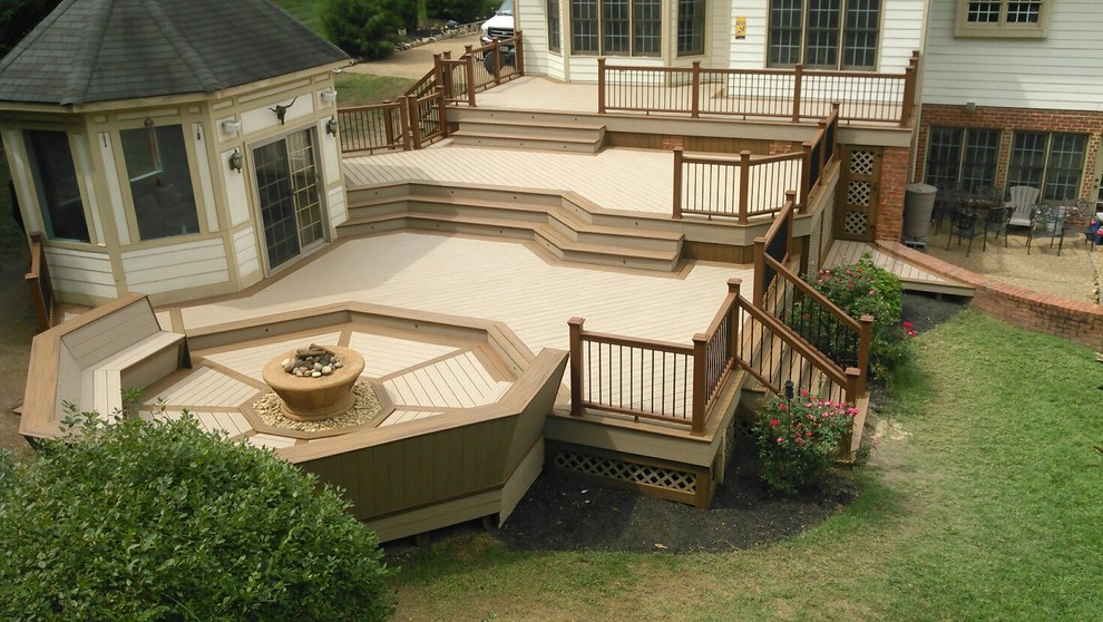 Deck - huge backyard deck idea in Richmond