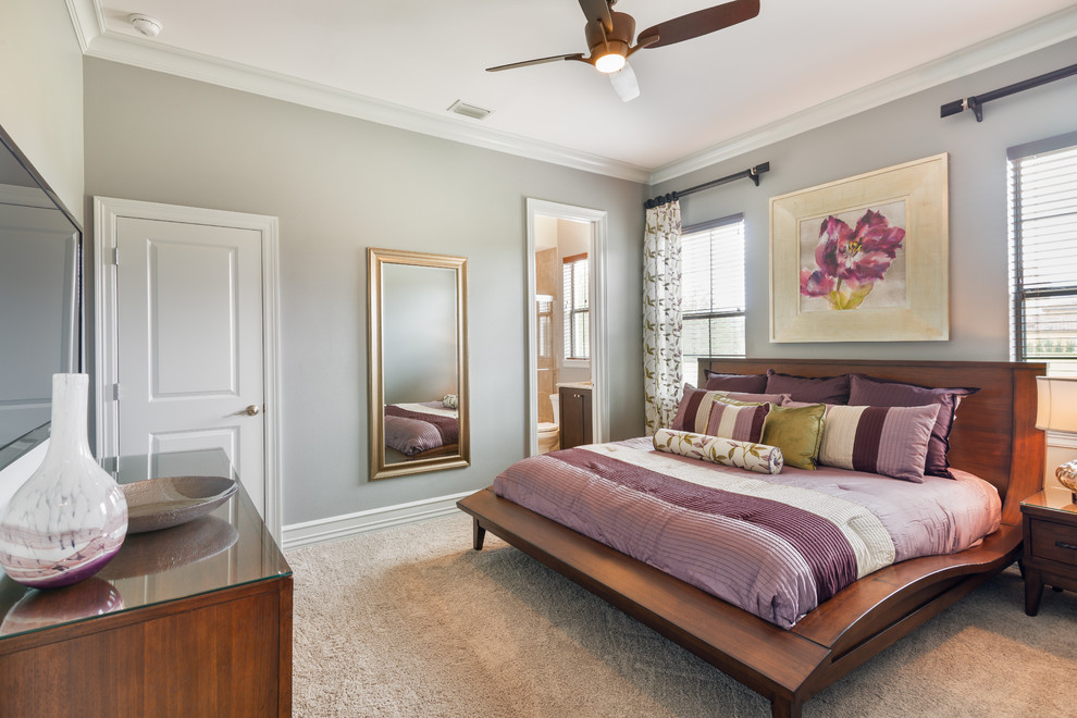 Watson Court Modern Mediterranean Residence | Reunion FL - Bedroom - mediterranean bedroom idea in Orlando